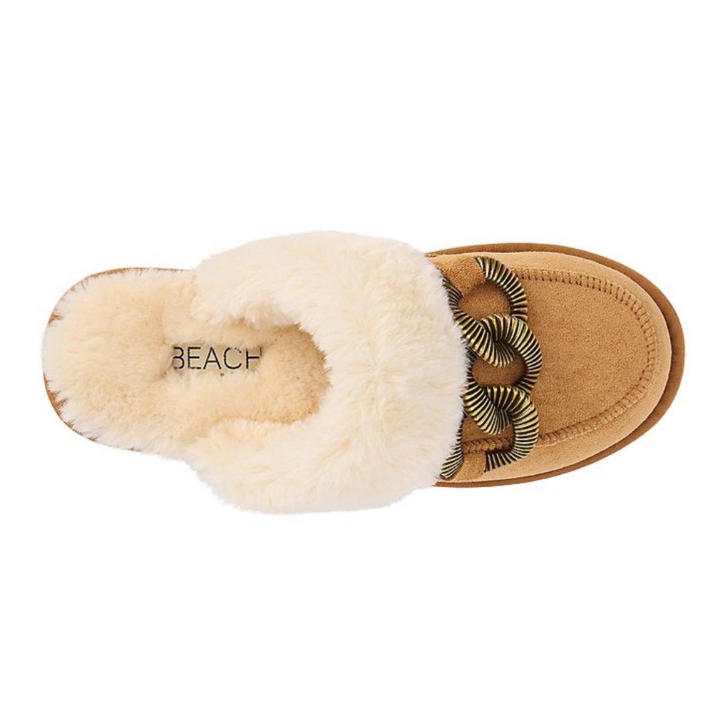 NIB Beach By Matisse Latigo Slipper WomenS SZ 10 Tan Shearling Slip-On Clogs - Picture 2 of 12